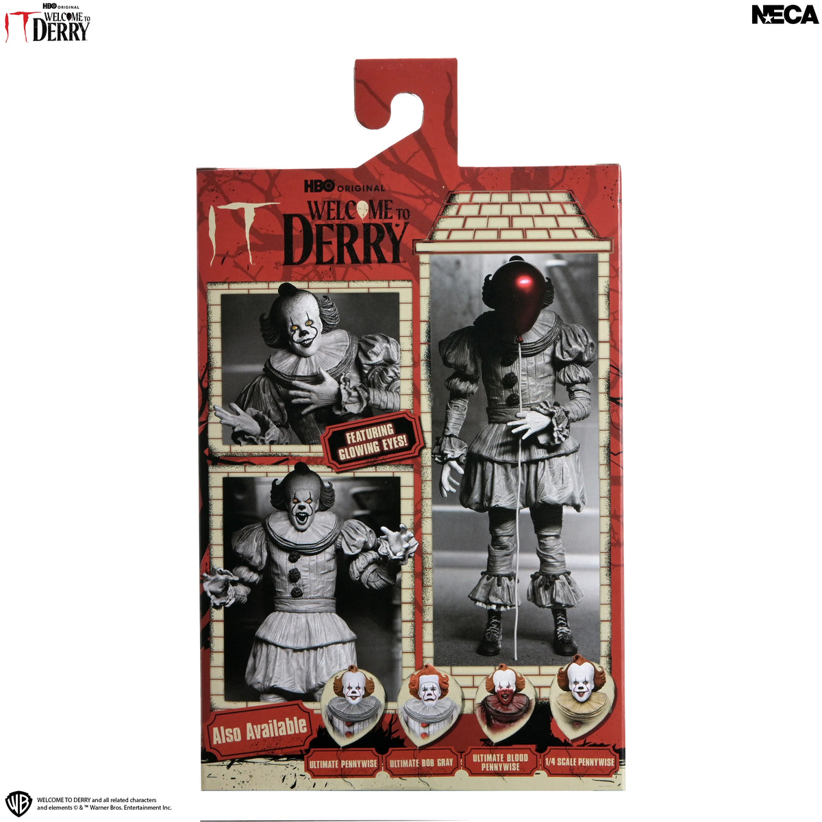 Stephen King's IT : Welcome to Derry - Ultimate Pennywise (Black & White) Actionfigur 18cm NECA 2026