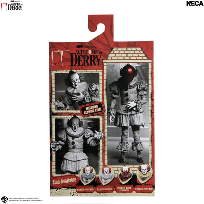 Stephen King's IT : Welcome to Derry - Ultimate Pennywise (Black & White) Actionfigur 18cm NECA 2026