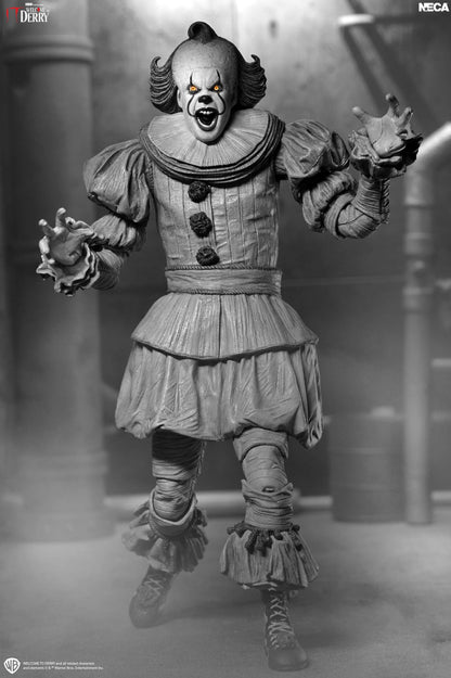 Stephen King's IT : Welcome to Derry - Ultimate Pennywise (Black & White) Actionfigur 18cm NECA 2026