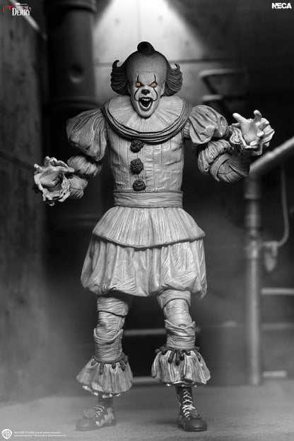 Stephen King's IT : Welcome to Derry - Ultimate Pennywise (Black & White) Actionfigur 18cm NECA 2026