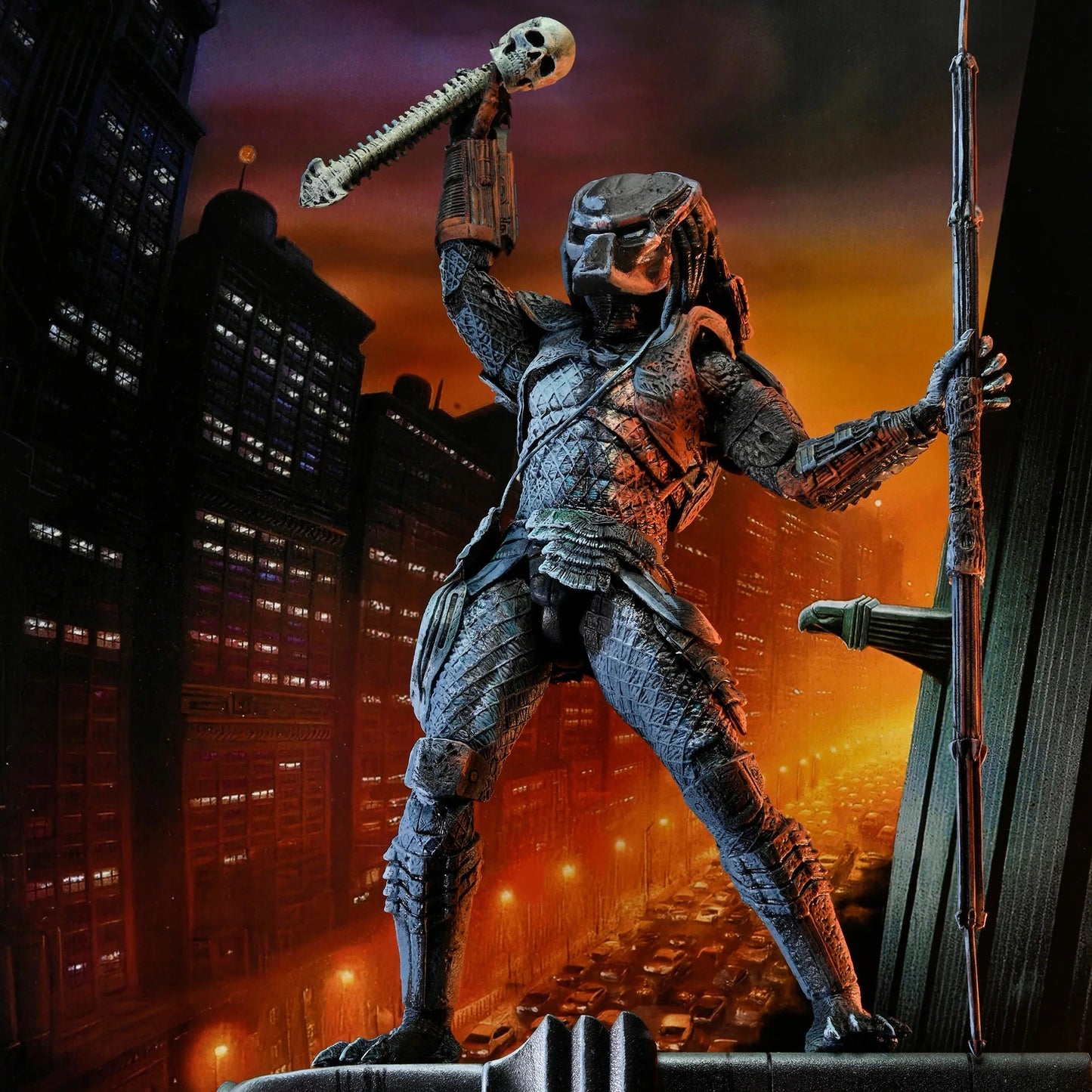 Predator 2 - City Hunter with Gargoyle Base (Poster Series) 18cm Actionfigur NECA 2026