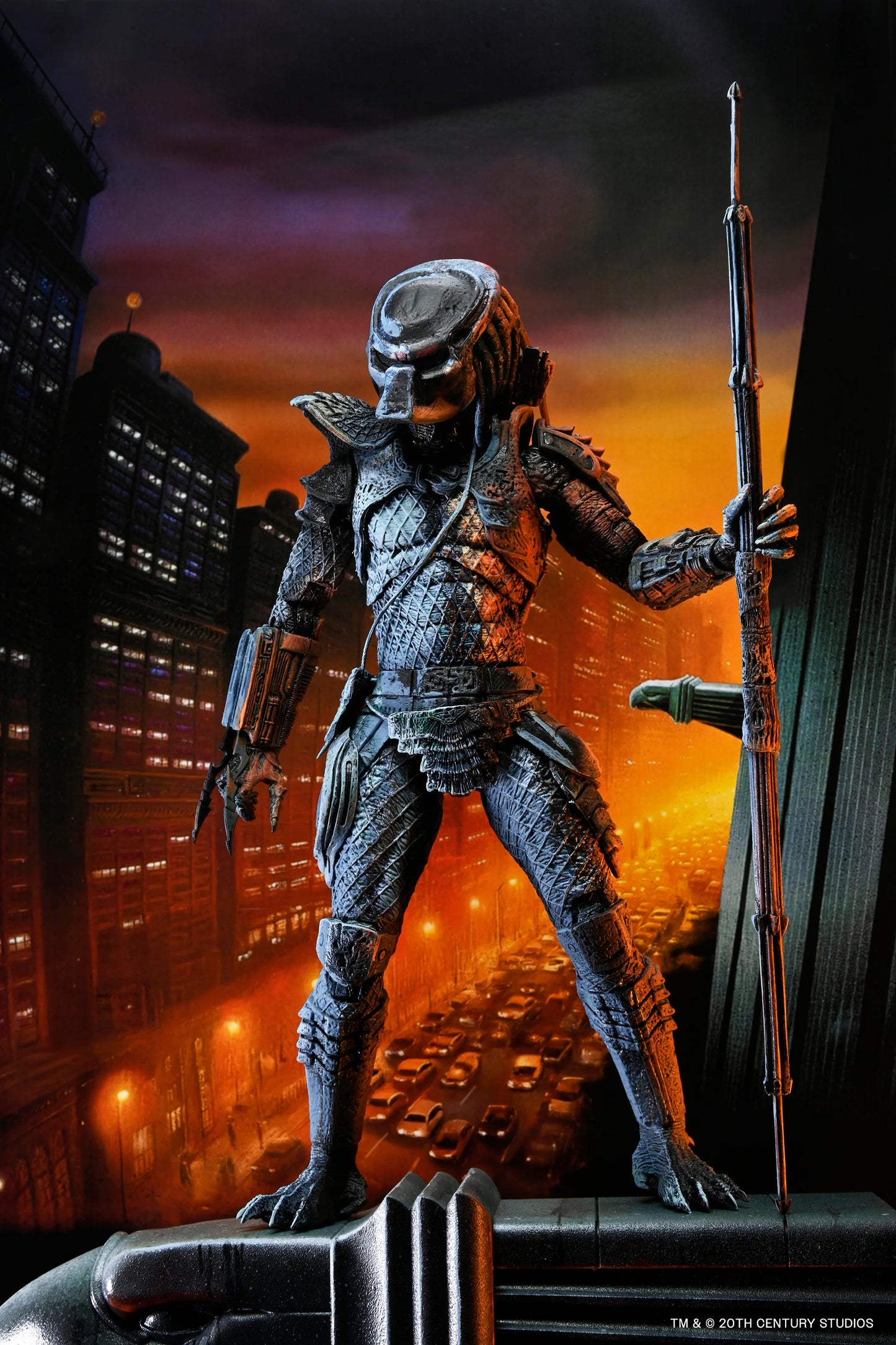 Predator 2 - City Hunter with Gargoyle Base (Poster Series) 18cm Actionfigur NECA 2026