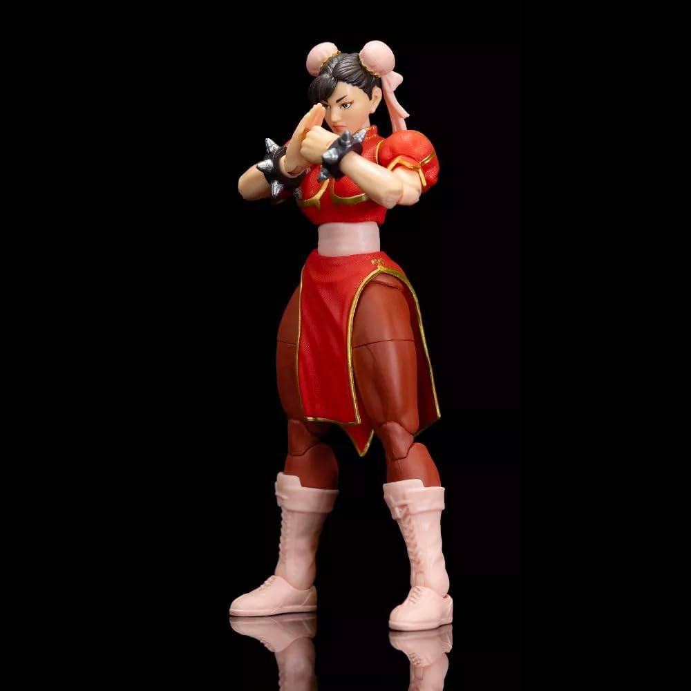 Ultra Street Fighter II: Final Challengers - Chun-Li (Player 2 Variant Red Outfit) Actionfigur 15cm Jada Toys 2024 Exclusive