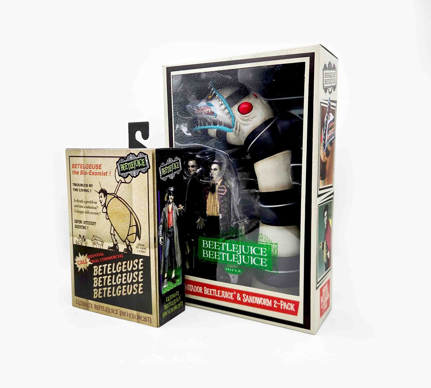 Beetlejuice Beetlejuice - Ultimate Beetlejuice (Matador) & Sandworm 2-Pack Actionfiguren 18cm NECA 2025