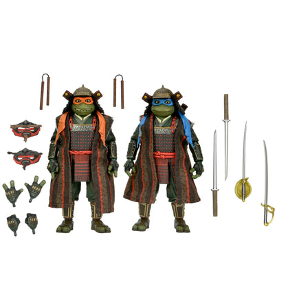 Pre-Order: Teenage Mutant Ninja Turtles 3 (1993 Movie) - Turtles in Time - Leonardo & Michelangelo Actionfiguren 2Pack 18cm NECA 2025