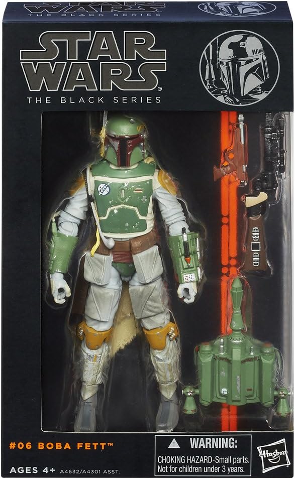 Star Wars Black Series: Boba Fett #06 Orange Line 15cm Actionfigur Hasbro 2013