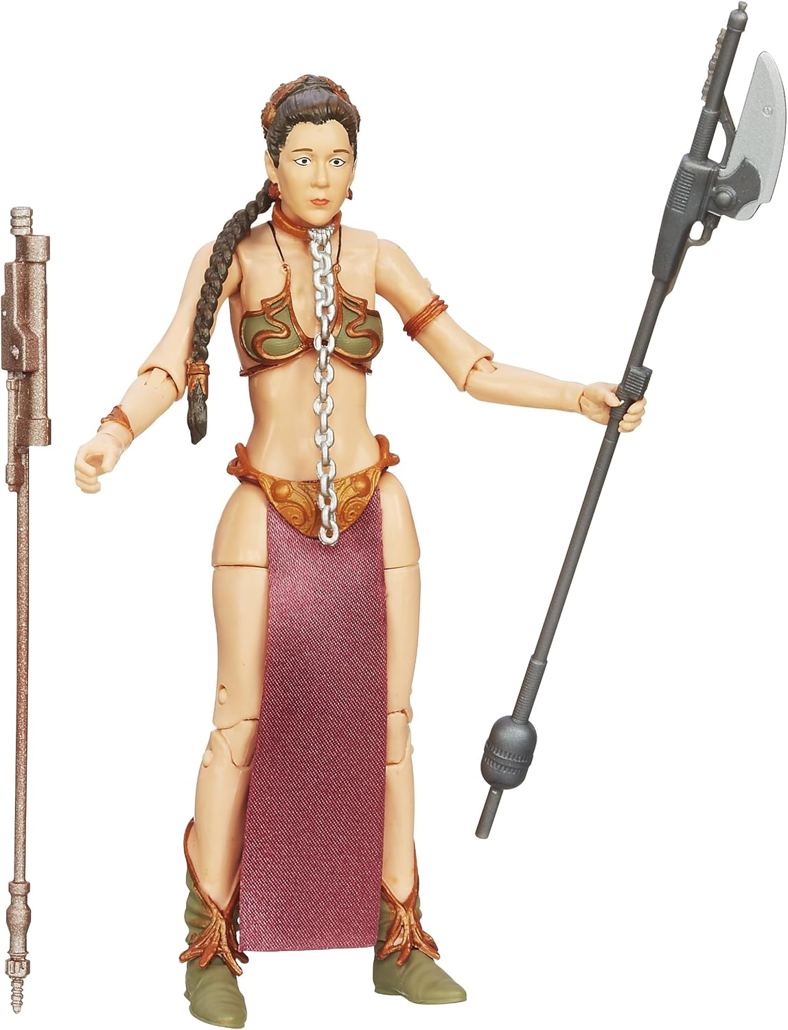 Star Wars Black Series: Princess Leia (Slave Outfit) #05 Orange Line 15cm Actionfigur Hasbro 2013