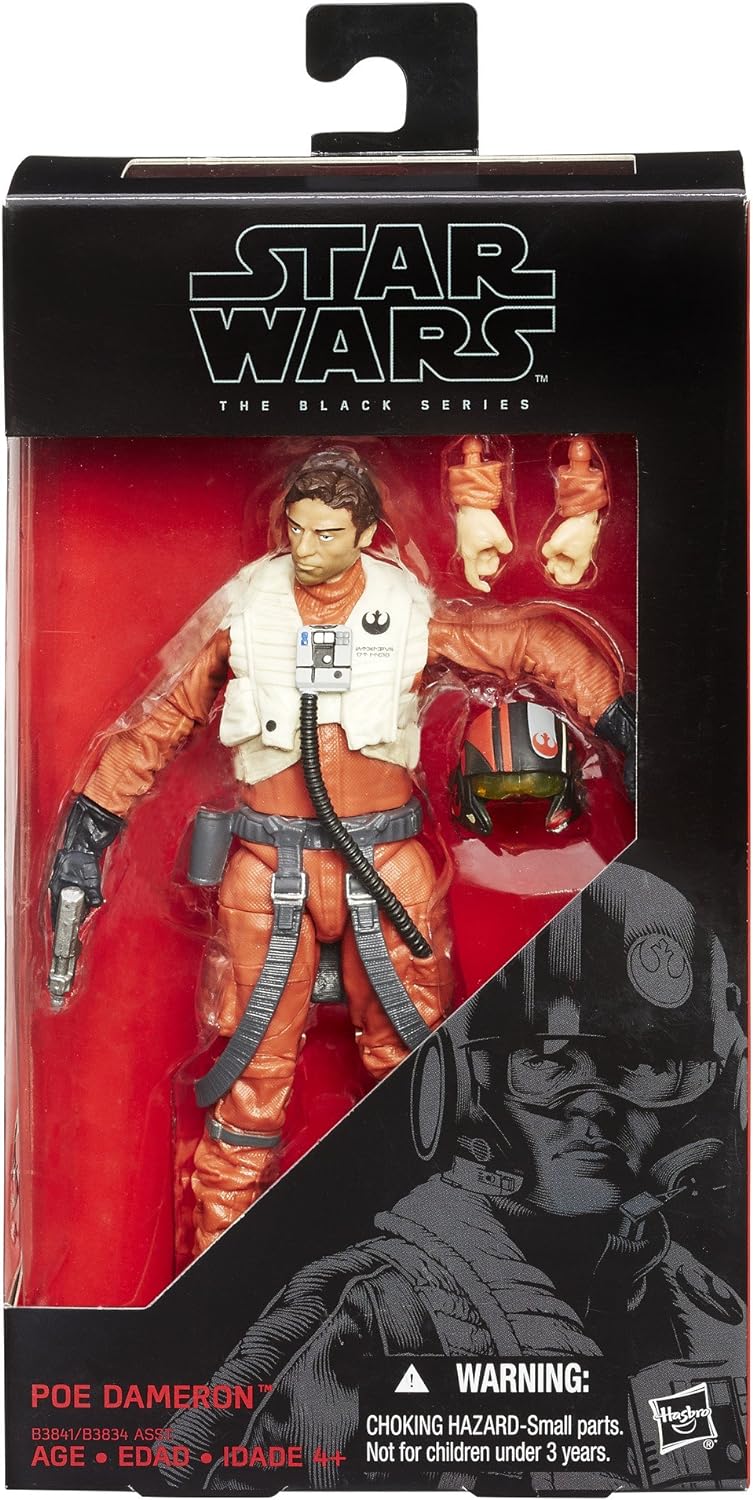 Star Wars Black Series: Poe Dameron #07 Red Line 15cm Actionfigur Hasbro 2015 (Auspacker)