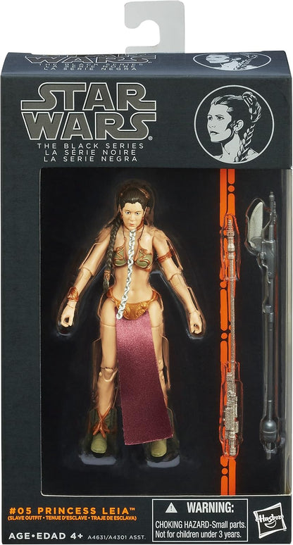 Star Wars Black Series: Princess Leia (Slave Outfit) #05 Orange Line 15cm Actionfigur Hasbro 2013