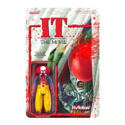 Stephen Kings Es - Pennywise (Blood Splatter) ReAction Actionfigur 10cm Super7 2022