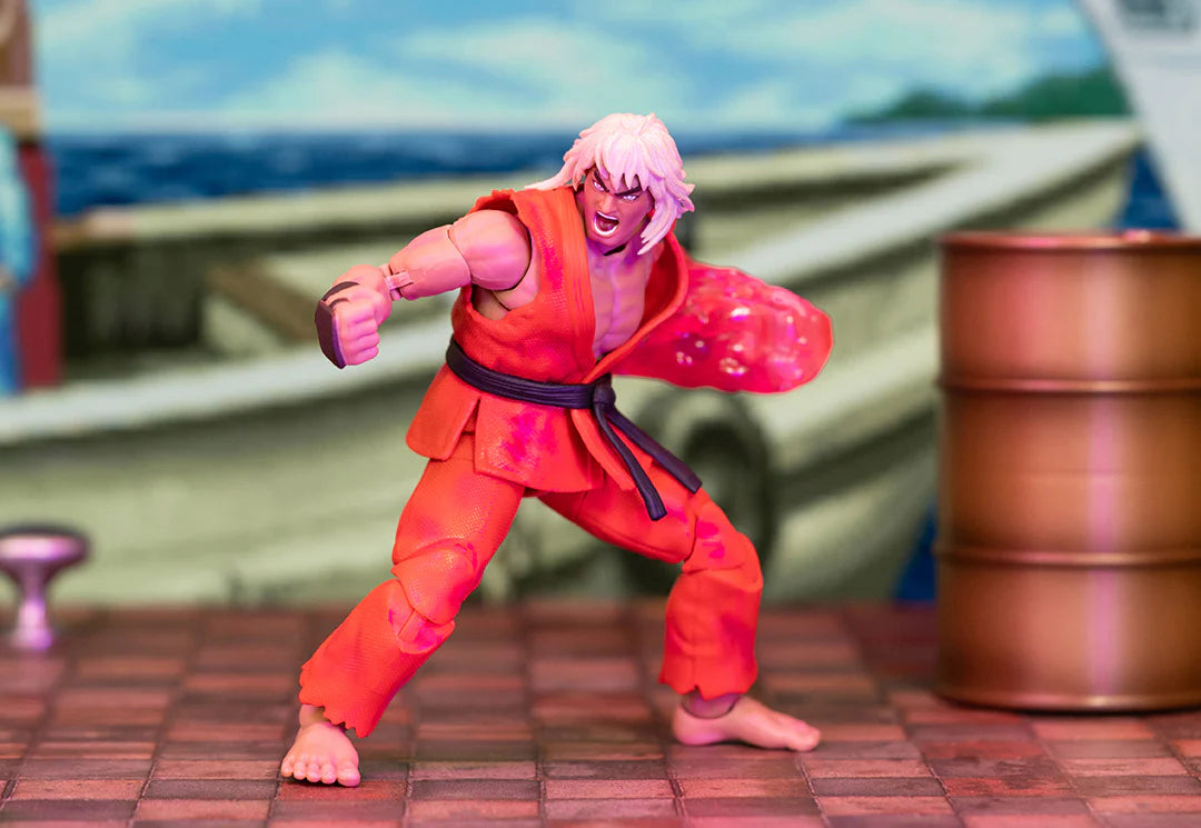 Ultra Street Fighter II: The Final Challengers - Violent Ken (SDCC Exclusive) Actionfigur 15cm  Jada Toys 2024