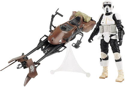 Star Wars Black Series: Speeder Bike & Biker Scout 15cm Actionfigur & Fahrzeug Hasbro 2014