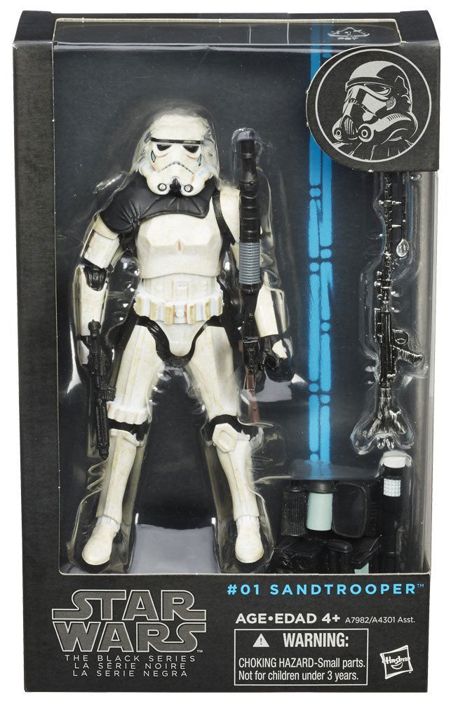 Star Wars Black Series: Sandtrooper #01 Blue Line 15cm Actionfigur Hasbro 2014