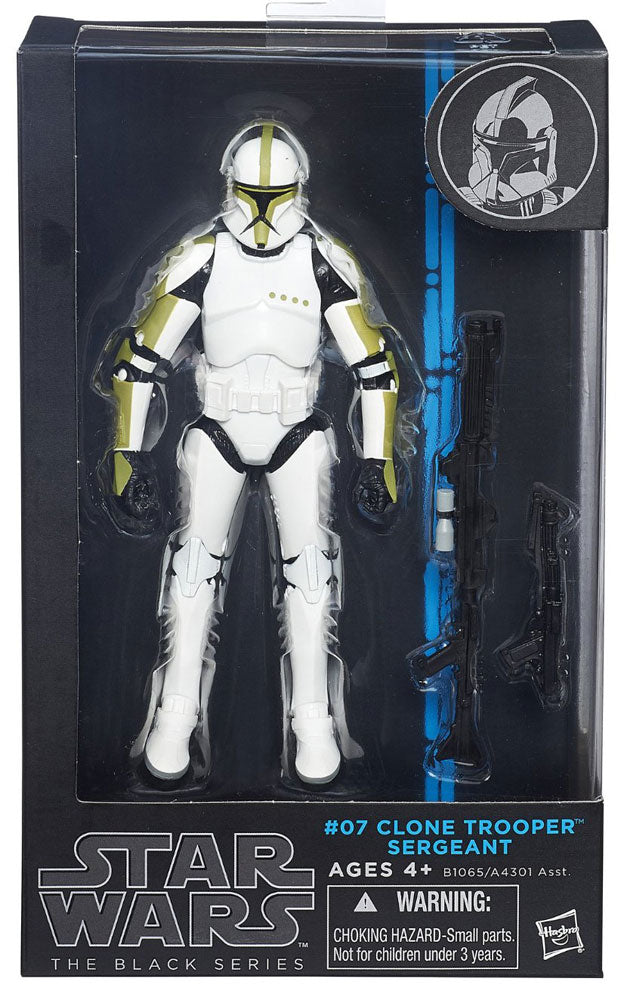 Star Wars Black Series: Clone Trooper Sergeant #02 Blue Line 15cm Actionfigur Hasbro 2014