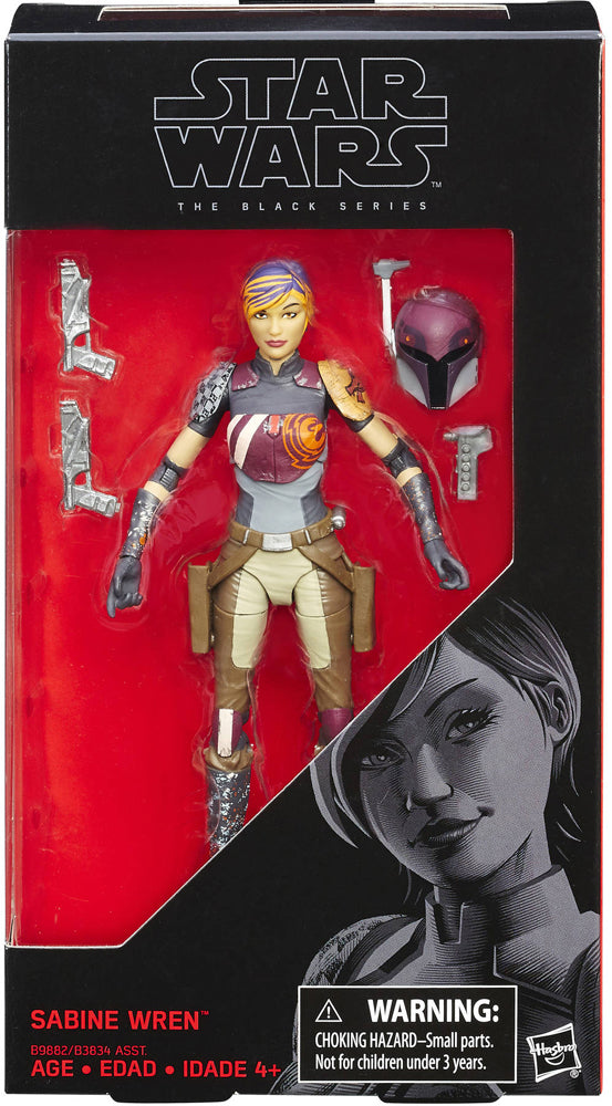 Star Wars Black Series: Sabine Wren #33 Red Line 15cm Actionfigur Hasbro 2017