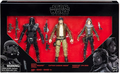 Star Wars Black Series: Death Trooper Specialist, Captain Cassian Andor & Sergeant Jyn Erso (Jedha) Actionfiguren 15cm Hasbro 2016