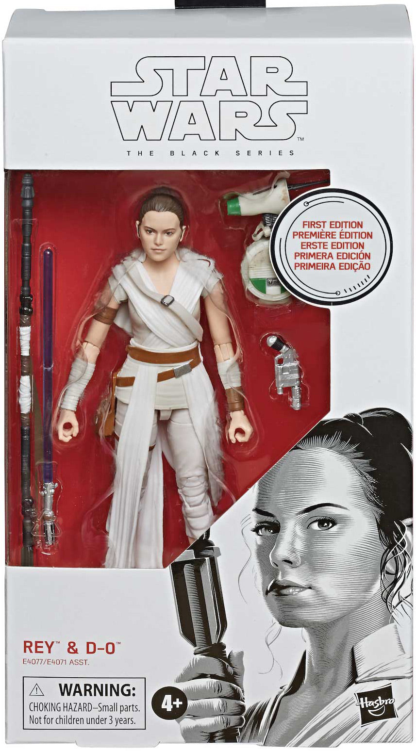 Star Wars Black Series: Rey & D-0 (First Edition) #91 Red Line 15cm Actionfigur Hasbro 2019