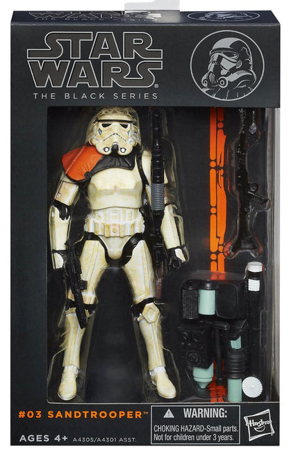 Star Wars Black Series: Sandtrooper #03 Orange Line 15cm Actionfigur Hasbro 2013