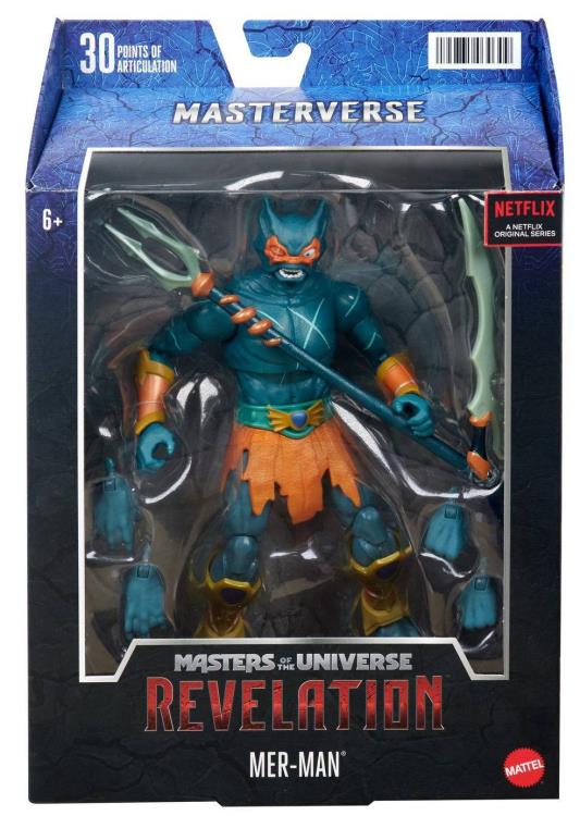 Masters of the Universe: Revelation Masterverse - Mer-Man Actionfigur 18cm EU Karte 2022