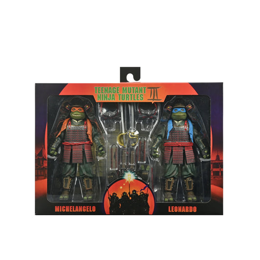 Pre-Order: Teenage Mutant Ninja Turtles 3 (1993 Movie) - Turtles in Time - Leonardo & Michelangelo Actionfiguren 2Pack 18cm NECA 2025