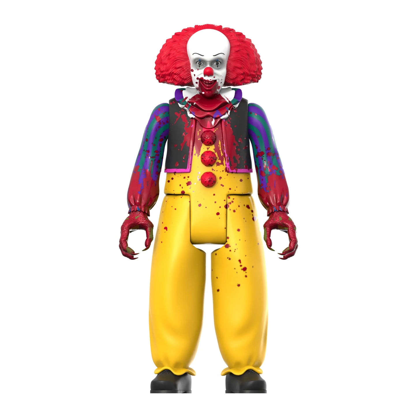 Stephen Kings Es - Pennywise (Blood Splatter) ReAction Actionfigur 10cm Super7 2022