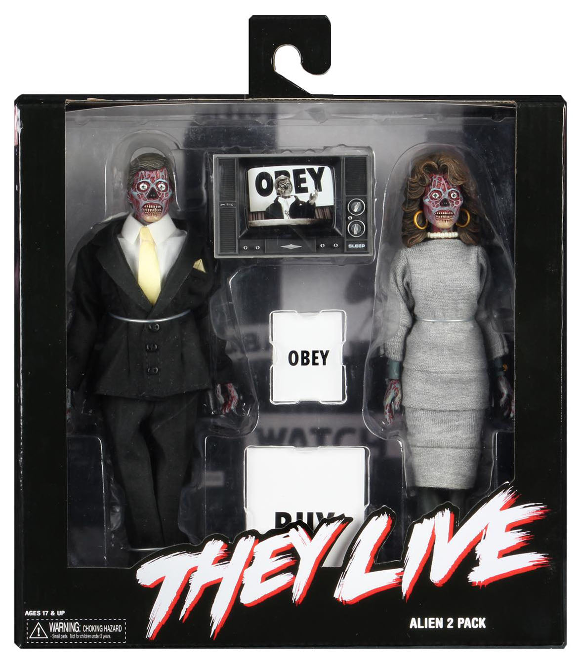 John Carpenters They Live - Aliens Clothed 2-Pack Actionfiguren 20cm NECA 2019