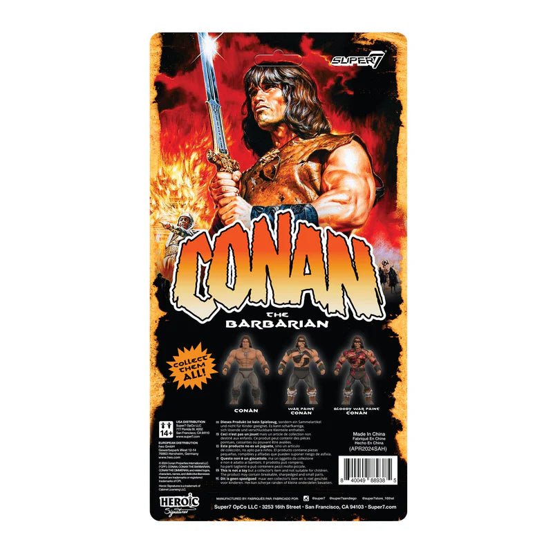 Conan der Barbar 1982 - Conan (Warpaint Version) Wave 1 Vintage Collection Actionfigur 14cm Super7