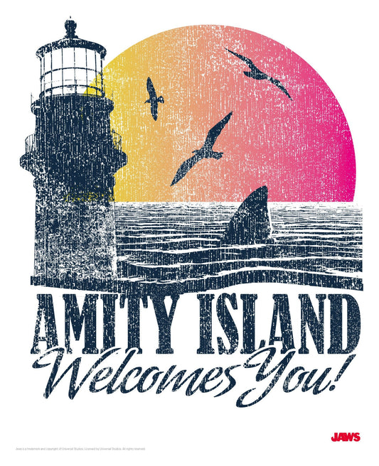 JAWS Der weiße Hai Kunstdruck Amity Island Limited Edition 28 x 41cm FaNaTtik Collectibles 2026