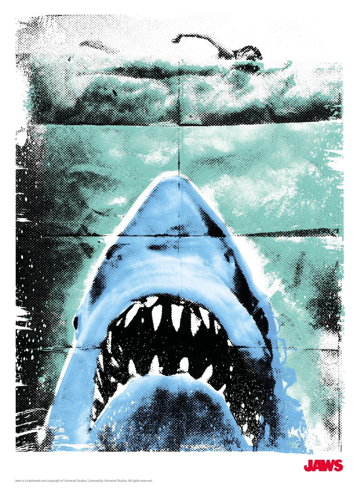 JAWS Der weiße Hai Kunstdruck Vintage Artwork Limited Edition 28 x 41cm FaNaTtik Collectibles 2026