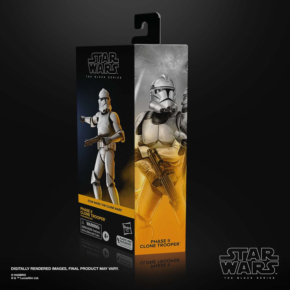 Star Wars Black Series: The Clone Wars - Clone Trooper Phase II 15cm Actionfigur Hasbro 2024