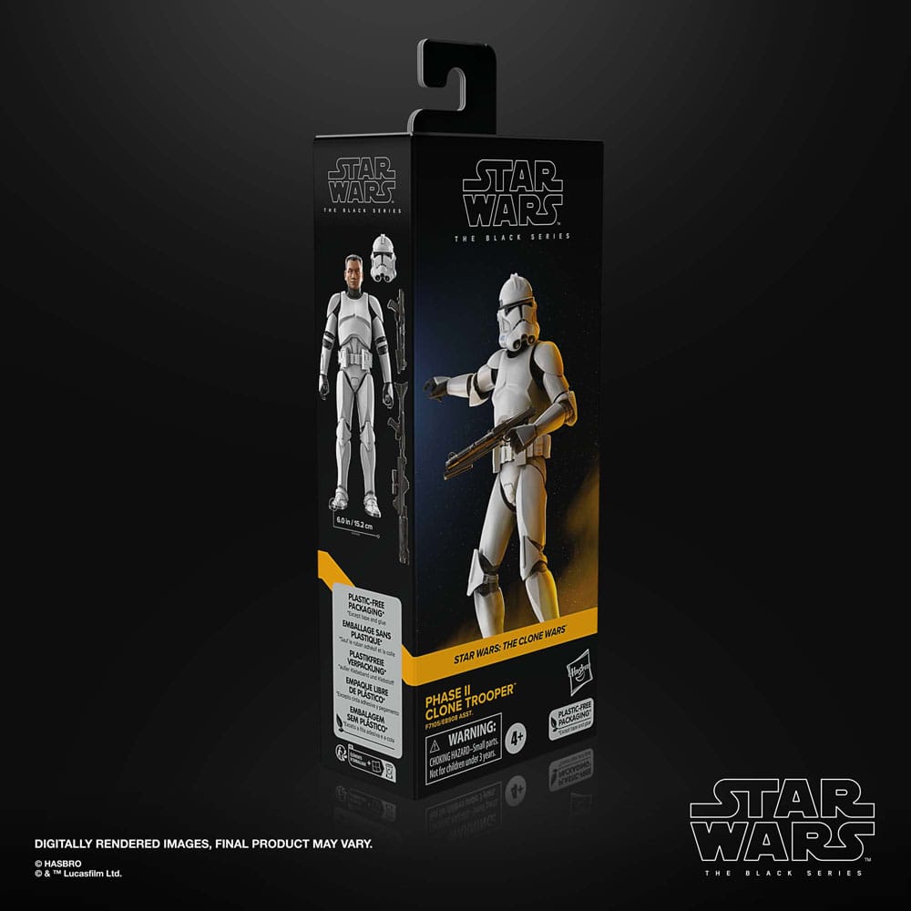 Star Wars Black Series: The Clone Wars - Clone Trooper Phase II 15cm Actionfigur Hasbro 2024