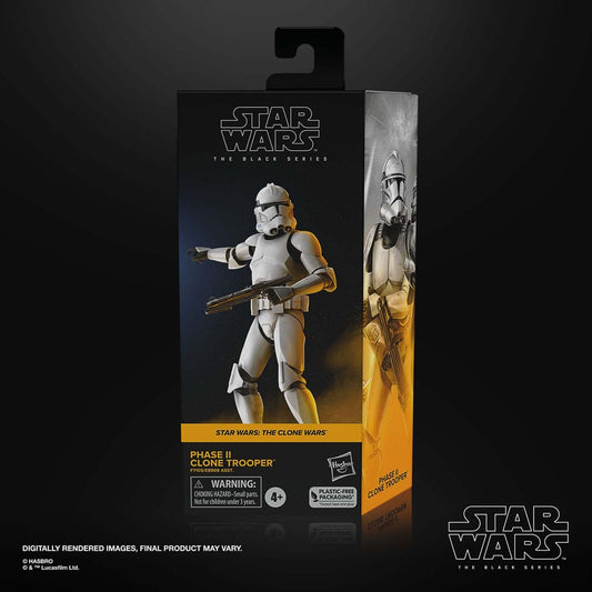 Star Wars Black Series: The Clone Wars - Clone Trooper Phase II 15cm Actionfigur Hasbro 2024