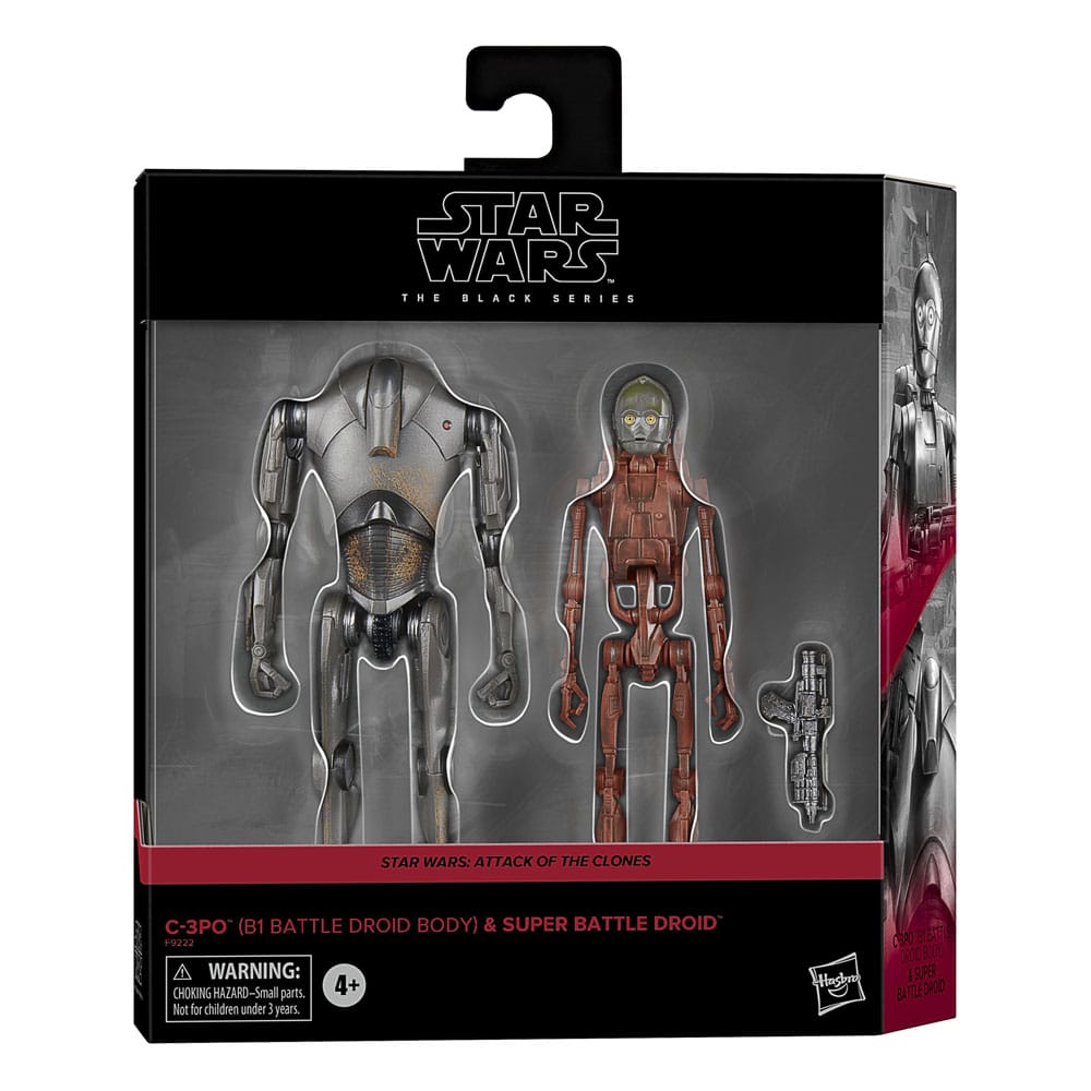 Pre-Order: Star Wars Black Series: Episode II - C-3PO (B1 Battle Droid Body) & Super Battle Droid (2Pack) 15cm Actionfiguren Hasbro 2024 Exclusive