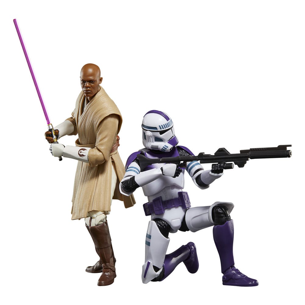 Pre-Order: Star Wars Black Series: The Clone Wars - Mace Windu & 187th Legion Clone Trooper (2Pack) 15cm Actionfiguren Hasbro 2024 Exclusive