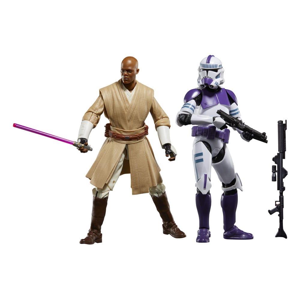 Pre-Order: Star Wars Black Series: The Clone Wars - Mace Windu & 187th Legion Clone Trooper (2Pack) 15cm Actionfiguren Hasbro 2024 Exclusive