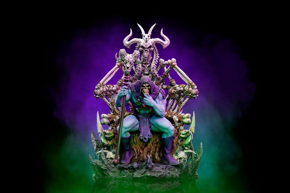 Masters of the Universe Art Scale Deluxe Statue 1/10 Skeletor on Throne Deluxe 29cm Iron Studios **Auf Anfrage**