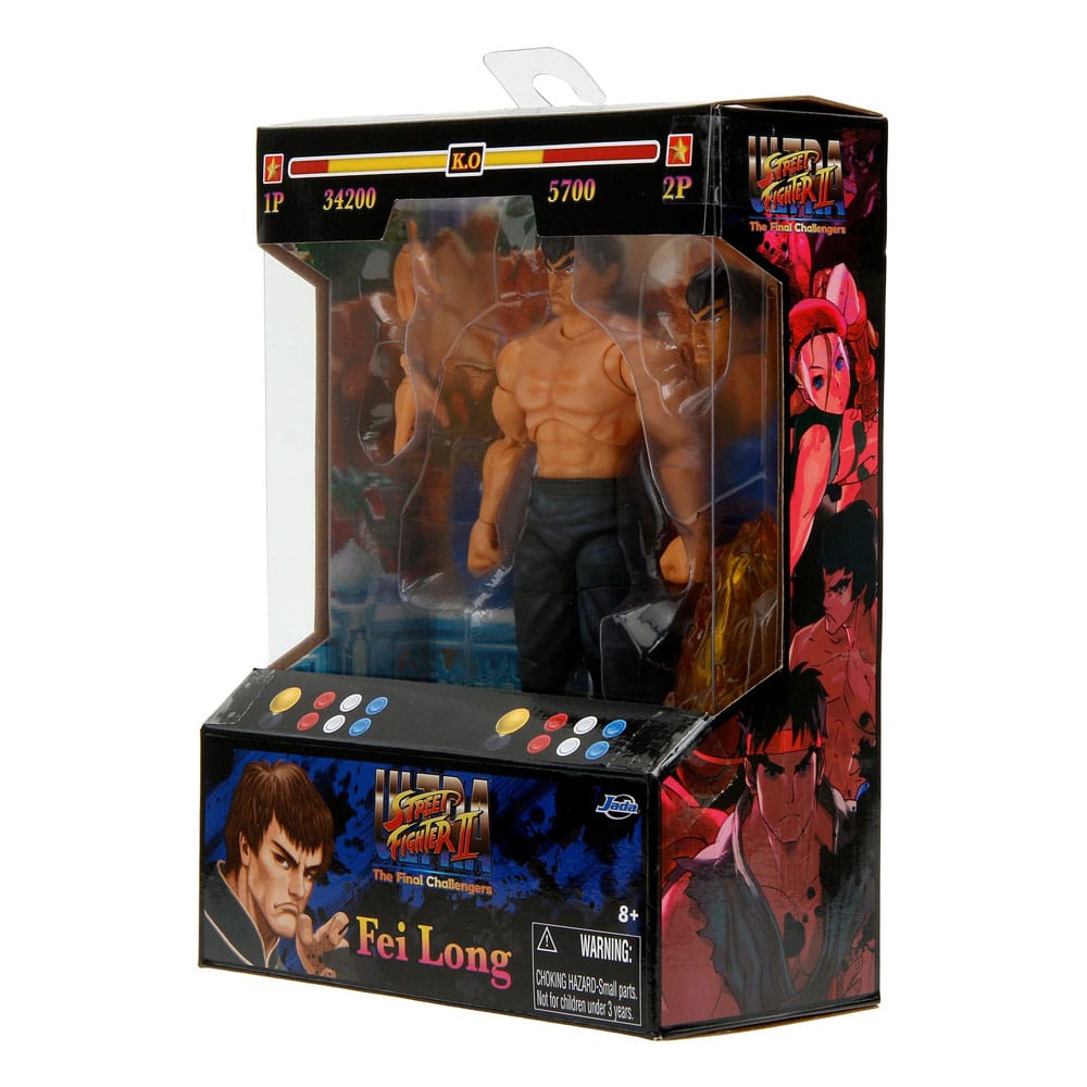 Ultra Street Fighter II: Final Challengers - Fei-Long 1/12 Actionfigur 15cm Jada Toys