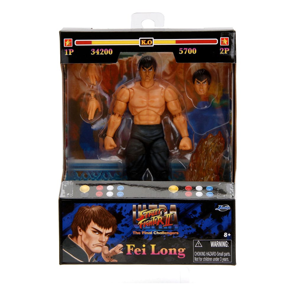 Ultra Street Fighter II: Final Challengers - Fei-Long 1/12 Actionfigur 15cm Jada Toys