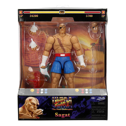 Pre-Order: Ultra Street Fighter II: The Final Challengers - Sagat Actionfigur 19cm Jada Toys 2025