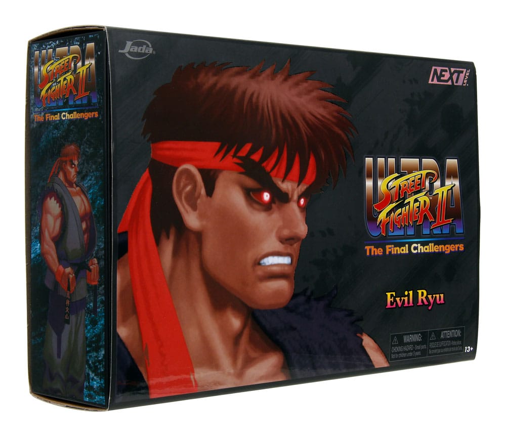 Ultra Street Fighter II: Final Challengers - Evil Ryu SDCC 2023 Exclusive Actionfigur 15cm Jada Toys