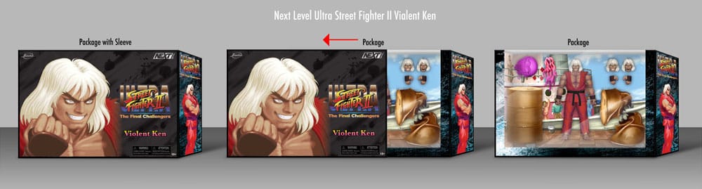 Ultra Street Fighter II: The Final Challengers - Violent Ken (SDCC Exclusive) Actionfigur 15cm  Jada Toys 2024