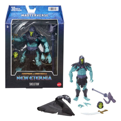 Masters of the Universe: New Eternia Masterverse - Barbarian Skeletor Actionfigur 18cm EU Karte 2022