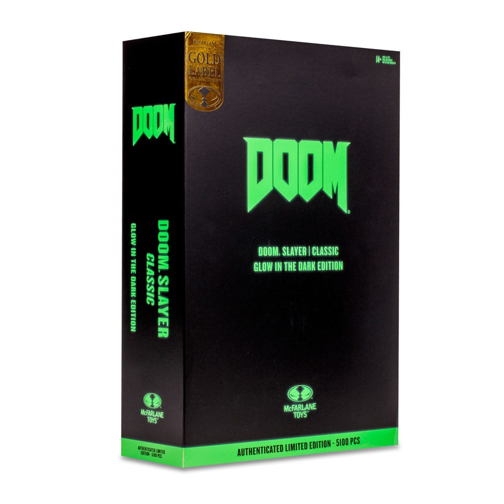 Doom Eternal - Doom Slayer Classic (Glow In The Dark Edition) Actionfigur 18cm Gold Label McFarlane