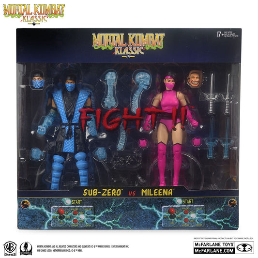 Mortal Kombat Klassic - Sub-Zero vs. Mileena (2er-Pack) 18cm Actionfiguren McFarlane Toys 2025 Exclusive