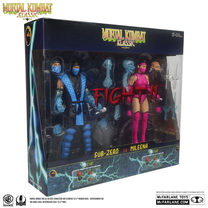 Mortal Kombat Klassic - Sub-Zero vs. Mileena (2er-Pack) 18cm Actionfiguren McFarlane Toys 2025 Exclusive