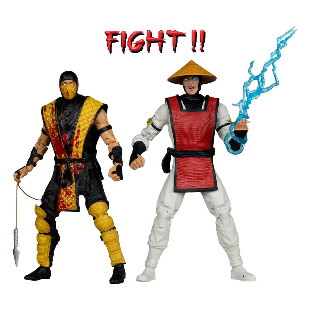 Mortal Kombat Klassic - Scorpion vs. Raiden (2er-Pack) 18cm Actionfiguren McFarlane Toys 2025 Exclusive
