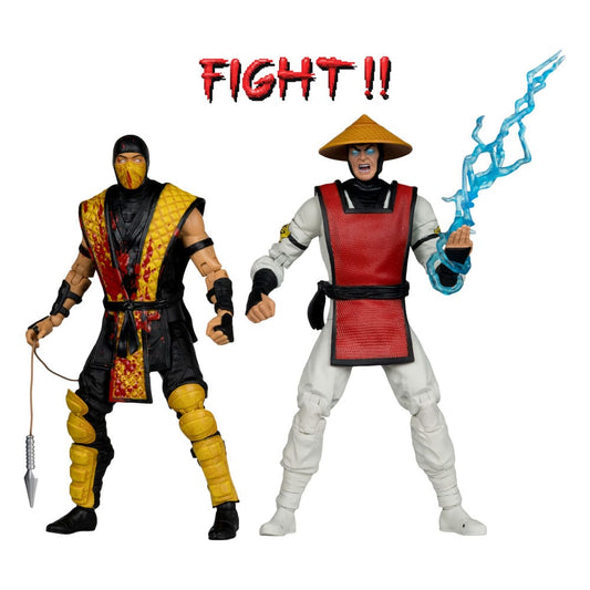 Mortal Kombat Klassic - Scorpion vs. Raiden (2er-Pack) 18cm Actionfiguren McFarlane Toys 2025 Exclusive
