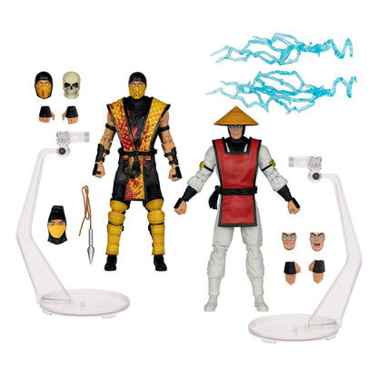 Mortal Kombat Klassic - Scorpion vs. Raiden (2er-Pack) 18cm Actionfiguren McFarlane Toys 2025 Exclusive