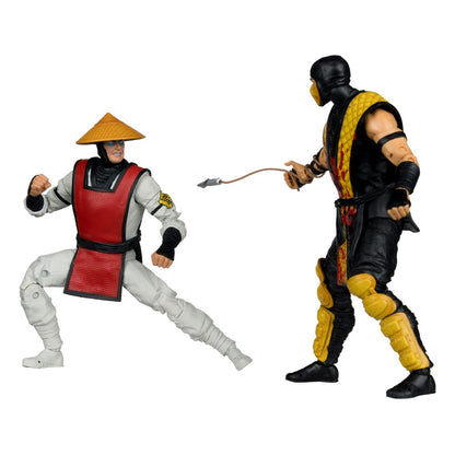 Mortal Kombat Klassic - Scorpion vs. Raiden (2er-Pack) 18cm Actionfiguren McFarlane Toys 2025 Exclusive