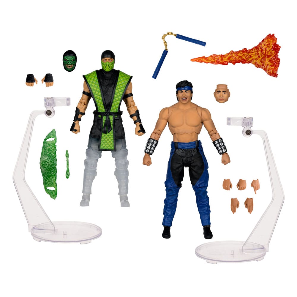 Mortal Kombat Klassic - Liu Kang vs. Reptile (2er-Pack) 18cm Actionfiguren McFarlane Toys 2025 Exclusive